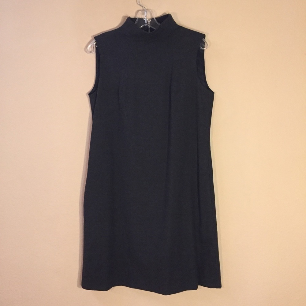 Grey Zara Mock Neck Sleeveless Dress Large